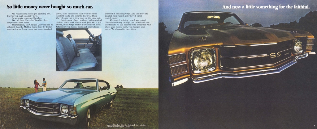 1971 Chev Chevelle Brochure Page 9